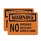 Signmission No Smoking Matches or Open Flame OSHA Warning Sign, Vinyl Decal, 14in W x 10in L, 2PK OS-2PACK-WS-D-1014-L-19696 - alternate 1